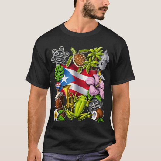 プエルトリコ ボリクア プライド Tシャツ (正面)