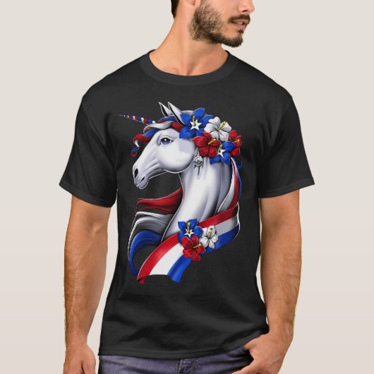 プエルトリコ ユニコーン Tシャツ (正面)