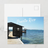 プエルトリコ、ラハス、プラヤロサダ、ラパルゲラ ポストカード (正面/裏面)