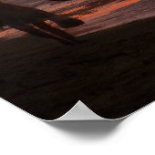 プエルトリコ，リンコンの夕日 ポスター (角)