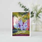 プエルトリコ、ヴィンテージ旅行はがき ポストカード (スタンド正面)