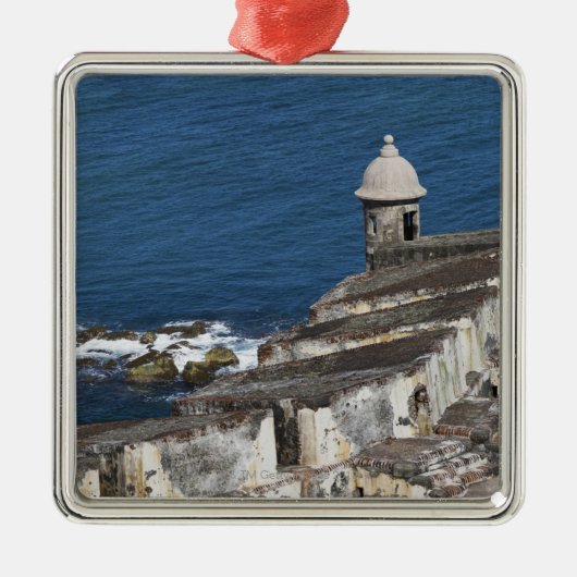 プエルトリコ、古いサンファンのEl Morroのセクション メタルオーナメント (正面)