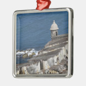 プエルトリコ、古いサンファンのEl Morroのセクション メタルオーナメント (左)