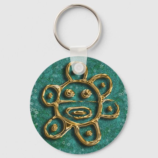 プエルトリコ – 日 キーホルダー (正面)