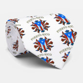 プエルトリコ-盾 ネクタイ (ロール)