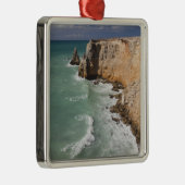 プエルトリコ、西海岸、カボロジョ、海岸線 メタルオーナメント (右)