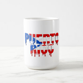 プエルトリコ Drip | カリブ海の旗デザイン | ファン コーヒーマグカップ