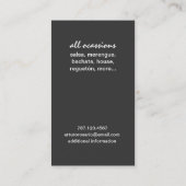 プエルトリコDJ 名刺 (裏面)