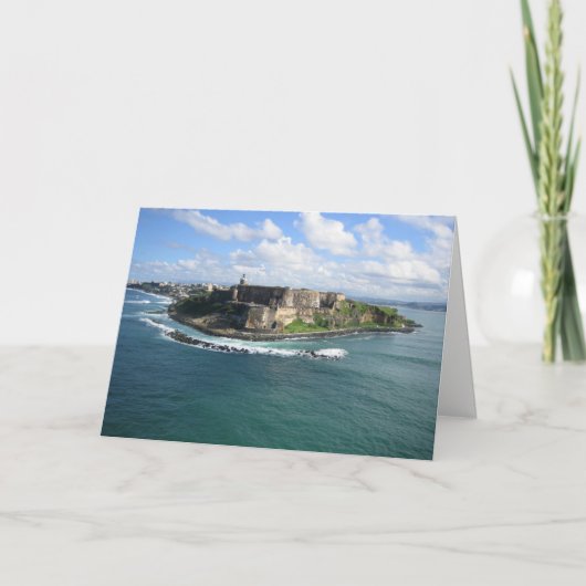 プエルトリコFeliz Navidadのクリスマスカード シーズンカード (正面)