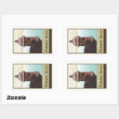 プエルトリコI 長方形シール (シート)