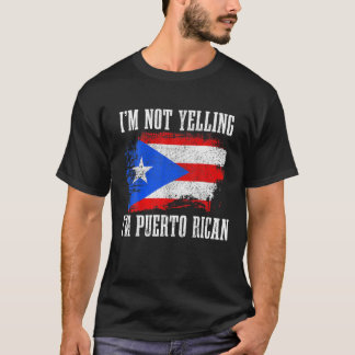 プエルトリコI''M Not Yellingプエルトリカンフラおもしろいー Tシャツ