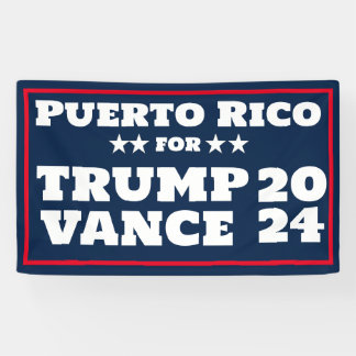 プエルトリコTrump Vance 2024バナー 横断幕