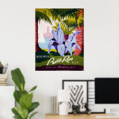 プエルトリコUSAを発見 ポスター (ホームオフィス)