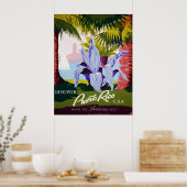 プエルトリコUSAを発見 ポスター (キッチン)