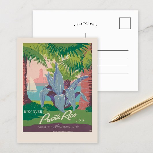プエルトリコUSAを発見 | ヴィンテージ旅行 ポストカード