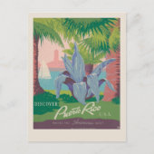 プエルトリコUSAを発見 | ヴィンテージ旅行 ポストカード (正面)