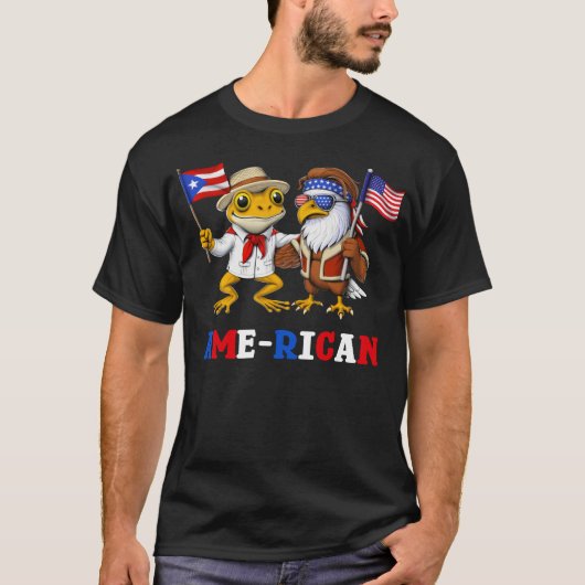 プエルトリコUSA伝統 Tシャツ (正面)