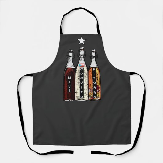 プエルト伝統的リカドリンク100% Boricua エプロン (正面)