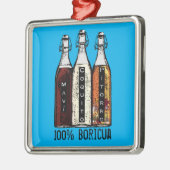 プエルト伝統的リカドリンク100% Boricua メタルオーナメント (左)