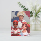 プエルト伝統的服の子ども ポストカード (スタンド正面)