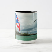プエルト州旗 ツートーンマグカップ (中央)