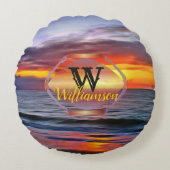 プエルト日没1739 ラウンドクッション (正面)