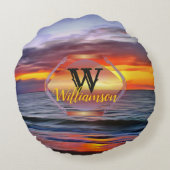 プエルト日没1739 ラウンドクッション (裏面)