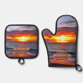 プエルト日没1739 鍋つかみ&鍋敷きセット (正面)