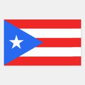 プエルト県国旗のシール 長方形シール (正面)