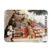 プエルト素晴らしリコヴィンテージトラベル マグネット (横)