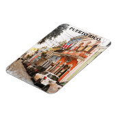 プエルト素晴らしリコヴィンテージトラベル マグネット (左側)