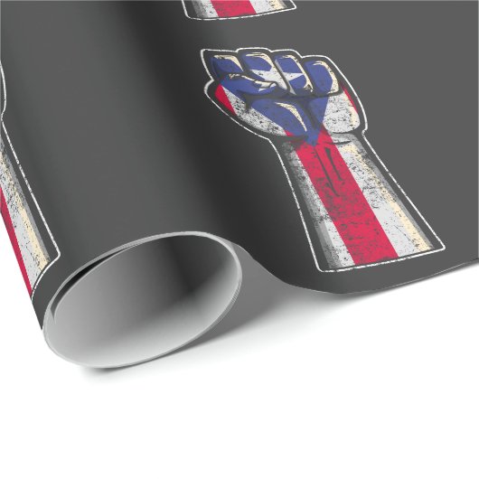 プエルト誇りを持ったリカルーツ誇りを持ったプエルト国旗 ラッピングペーパー (ロールコーナー)