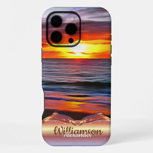 プエルト・サンセット 1739 iPhoneケース (裏面)