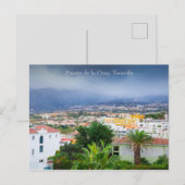 プエルト・デ・ラ・クルス、テネリフェ葉書 ポストカード (正面/裏面)