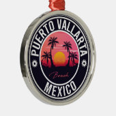 プエルト・バラルタ・メキシコ島。メキシカンプラヤ メタルオーナメント (右)