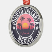 プエルト・バラルタ・メキシコ島。メキシカンプラヤ メタルオーナメント (左)