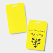 プエルト·パス-ドライブ·ペナルティ·カード（黄色） バッジ (正面＆裏面)