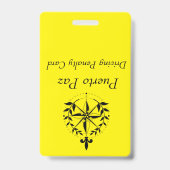 プエルト·パス-ドライブ·ペナルティ·カード（黄色） バッジ (裏面)