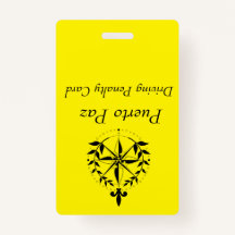 プエルト·パス-ドライブ·ペナルティ·カード（黄色）