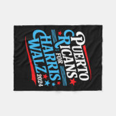 プエルト・リカンズHarris W選大統領の選第2回 フリースブランケット (正面(横))