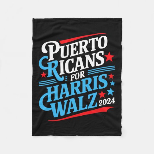 プエルト・リカンズHarris W選大統領の選第2回 フリースブランケット (正面)
