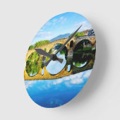 プエンテラレイナ ラウンド壁時計 (傾斜)