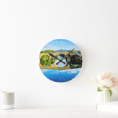 プエンテラレイナ ラウンド壁時計 (ホーム)