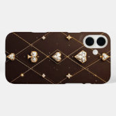 プエント・シールド・金ゴールド版 Case-Mate iPhoneケース (裏面 (横))