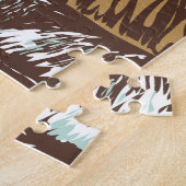 プカスクワ国立公園カナダ旅行芸術ヴィンテージ ジグソーパズル (側面)