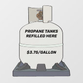 プカスタマイズロンタンク詰めショップフロント ウィンドウサイン (シート)