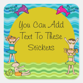 プカスタマイズールパーティーのシール スクエアシール