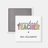 プカスタムレスクール先生パーソナライズされたギフト マグネット (正面/裏面)