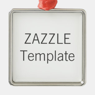 プカスタムレミアムスクエアクリスマスツリーオーナメント メタルオーナメント