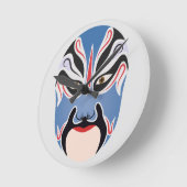 プキングオペラメイクアップルルメン ラウンド壁時計 (傾斜)